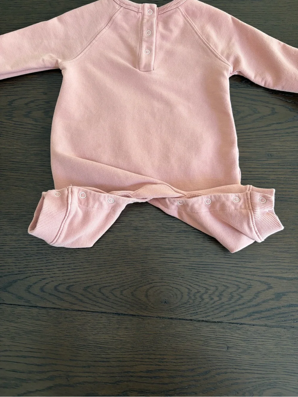 Maison Me Pink Baby Romper with Heart 'mon coeur' Graphic